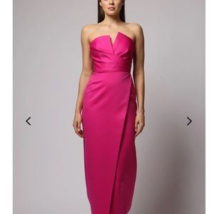 Jay Godfrey Darcy Gown in fuscia
